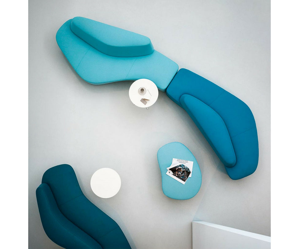 Polar Sectional Sofa with sculptural modular seating and aluminium feet Casa Design Group