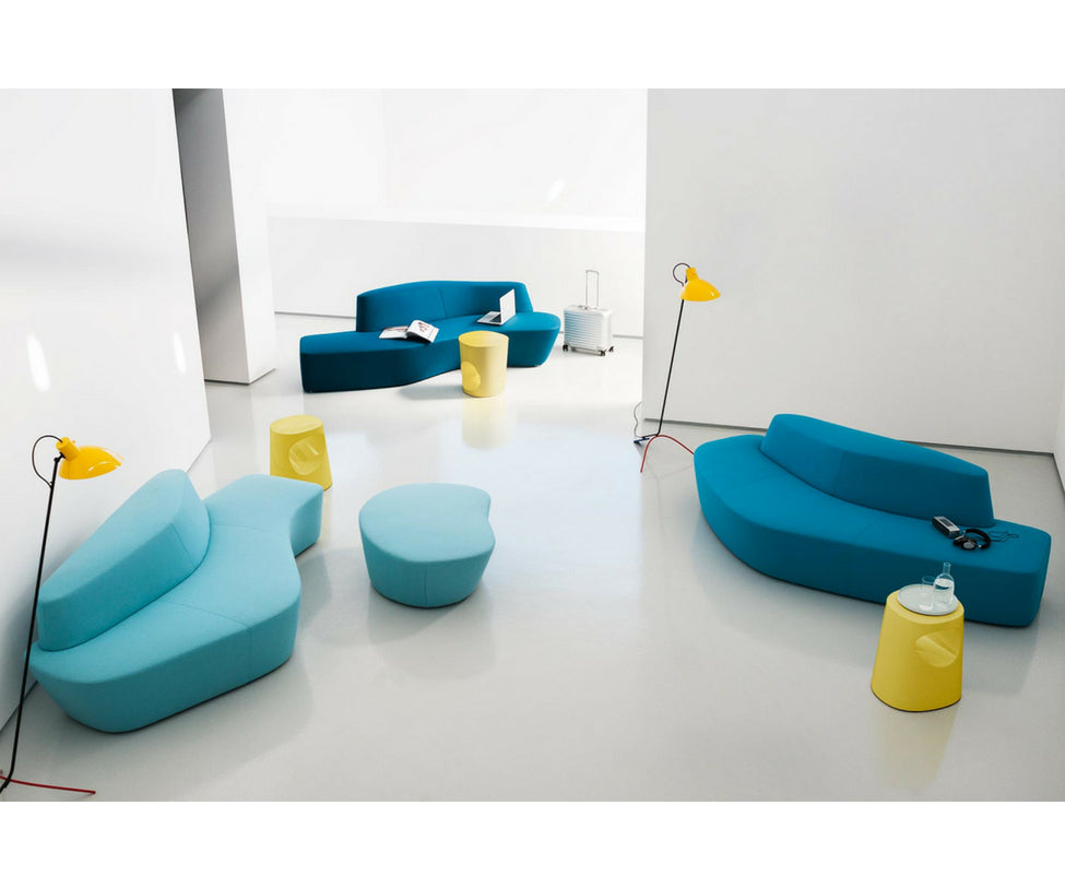 Polar Sectional Sofa with sculptural modular seating and aluminium feet Casa Design Group
