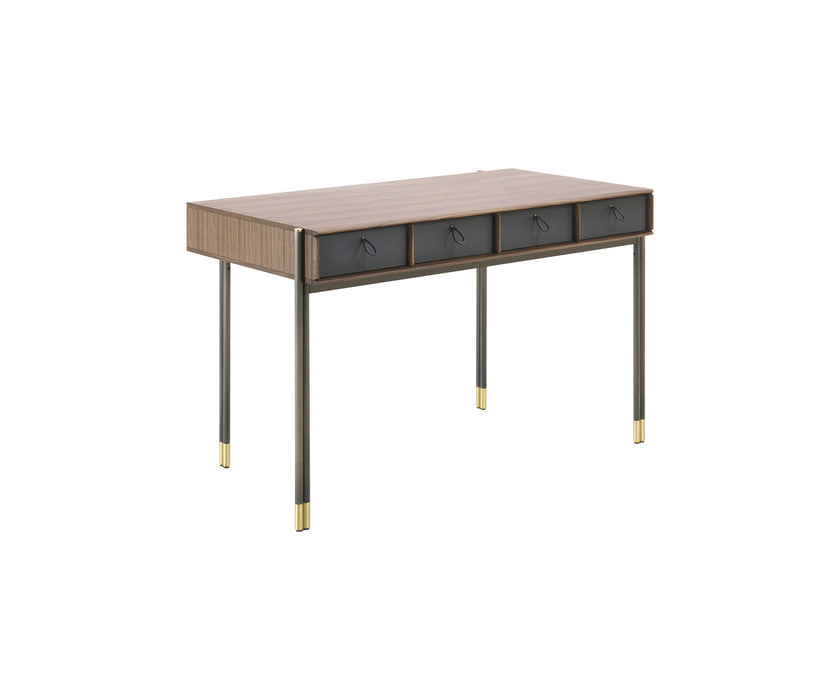 Luxury Eley Vanity by Porada with Walnut Structure and Elegant Mirror | Casa Design Group
