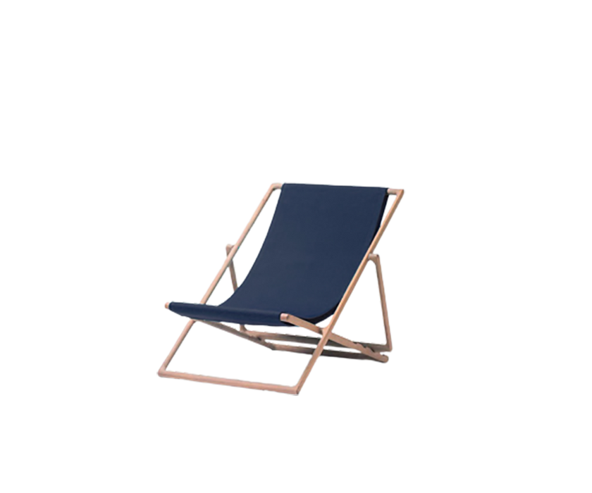 Modern Portofino Outdoor Deck Chair by Paola Lenti Featuring Natural Wood Structure Casa Design Group