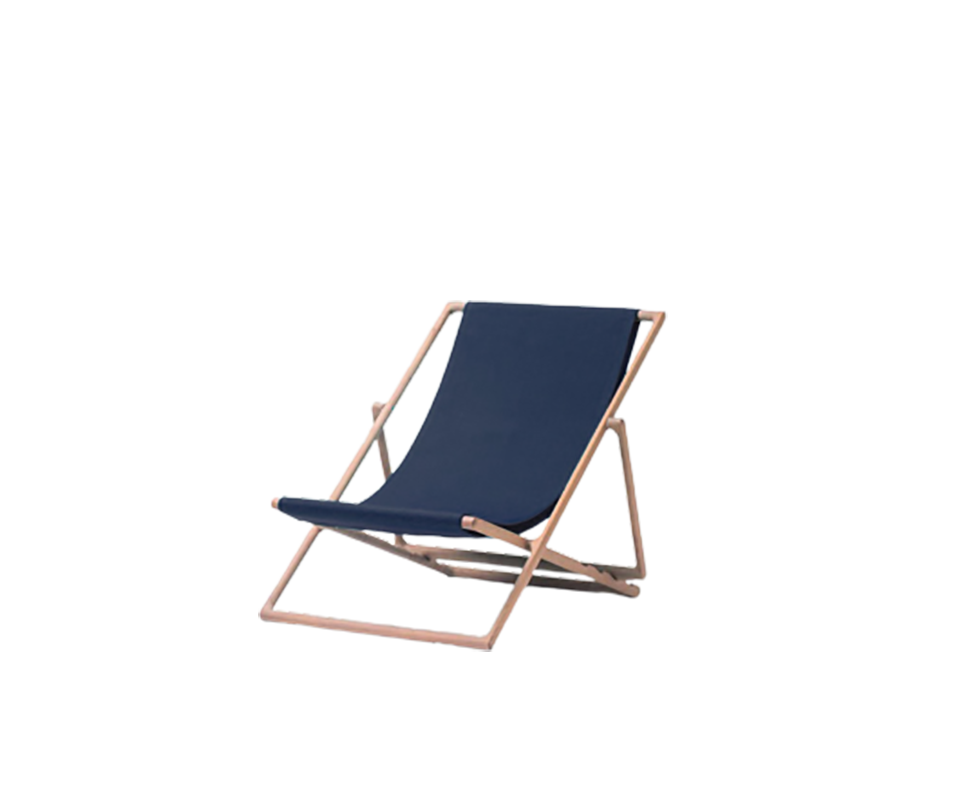 Modern Portofino Outdoor Deck Chair by Paola Lenti Featuring Natural Wood Structure Casa Design Group