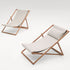 Modern Portofino Outdoor Deck Chair by Paola Lenti Featuring Natural Wood Structure Casa Design Group