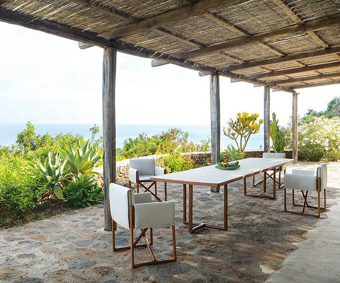 Modern Portofino Outdoor Dining Table by Paola Lenti Casa Design Group
