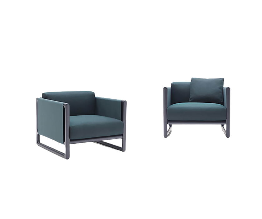 High-end Portofino Outdoor Lounge Chair by Paola Lenti Featuring a Heartwood Frame Casa Design Group