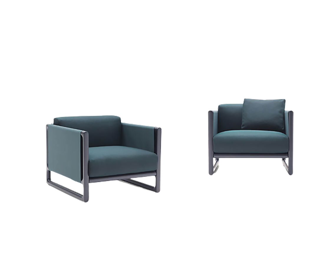 High-end Portofino Outdoor Lounge Chair by Paola Lenti Featuring a Heartwood Frame Casa Design Group