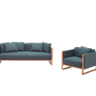 High-end Portofino Outdoor Lounge Chair by Paola Lenti Featuring a Heartwood Frame Casa Design Group
