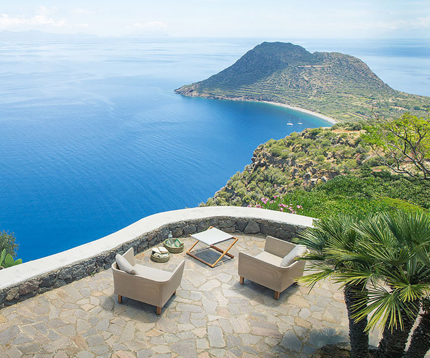 Foldable Portofino Outdoor Side Table by Paola Lenti Casa Design Group
