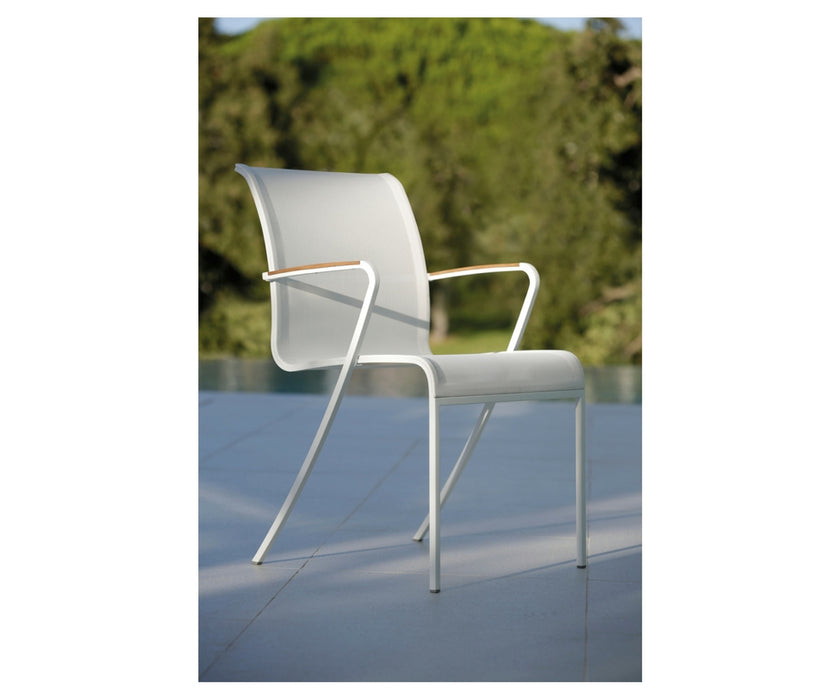 Elegant QT Outdoor Dining Armchair by Royal Botania Casa Design Group