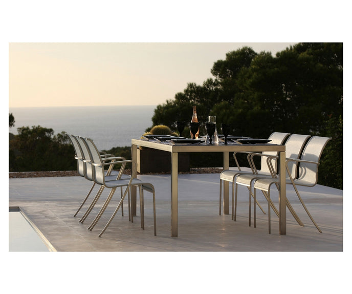 Elegant QT Outdoor Dining Armchair by Royal Botania Casa Design Group