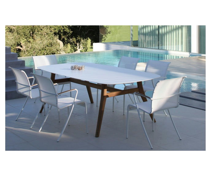 Elegant QT Outdoor Dining Armchair by Royal Botania Casa Design Group
