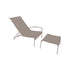Modern QT Outdoor Lounger with Footrest by Royal Botania Casa Design Group