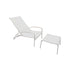 Modern QT Outdoor Lounger with Footrest by Royal Botania Casa Design Group