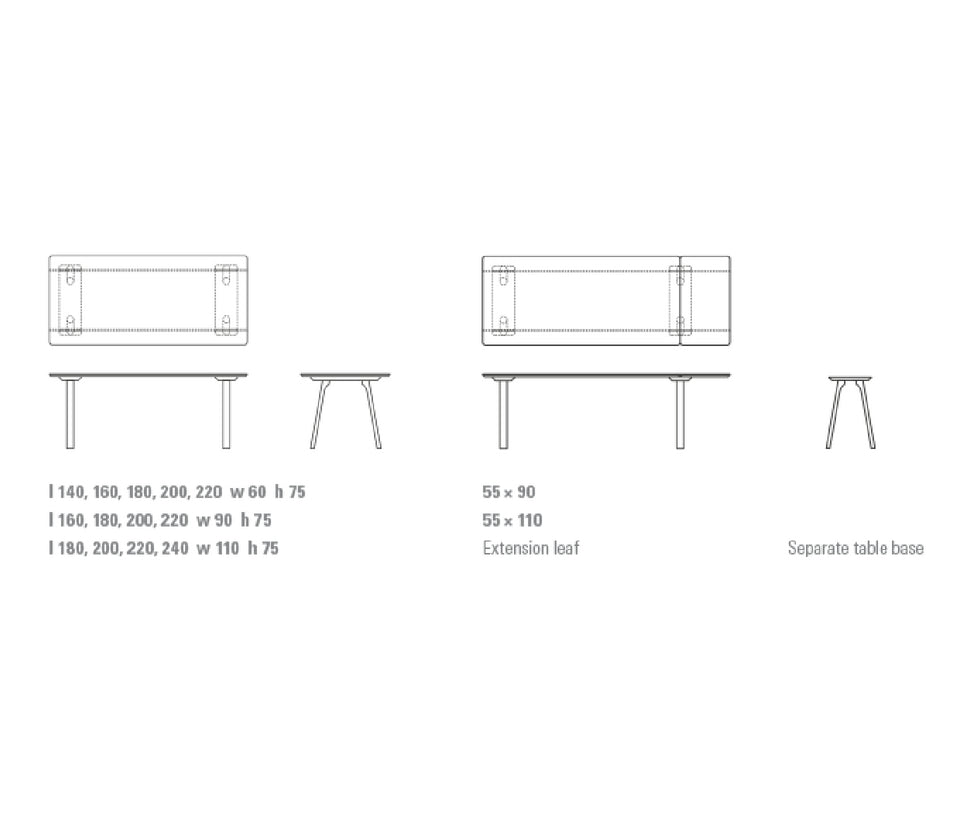 High End Rail Table by Zeitraum Casa Design Group