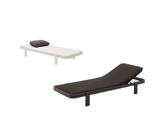 Luxurious Rams Outdoor Sun Bed by Paola Lenti Italian Lounging Furniture Casa Design Group