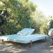 Luxurious Rams Outdoor Sun Bed by Paola Lenti Italian Lounging Furniture Casa Design Group