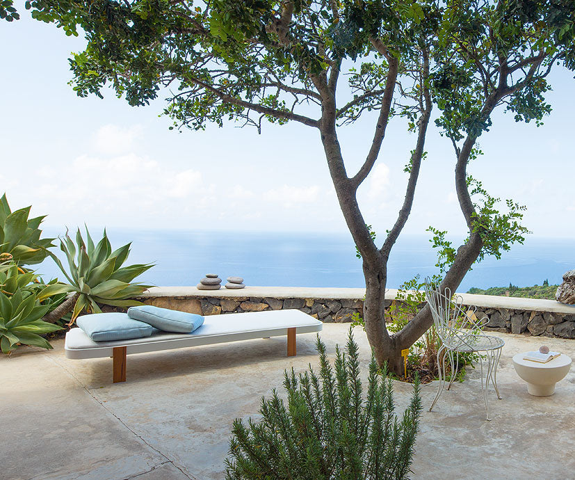 Luxurious Rams Outdoor Sun Bed by Paola Lenti Italian Lounging Furniture Casa Design Group