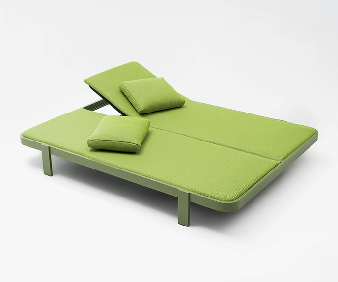 Luxurious Rams Outdoor Sun Bed by Paola Lenti Italian Lounging Furniture Casa Design Group
