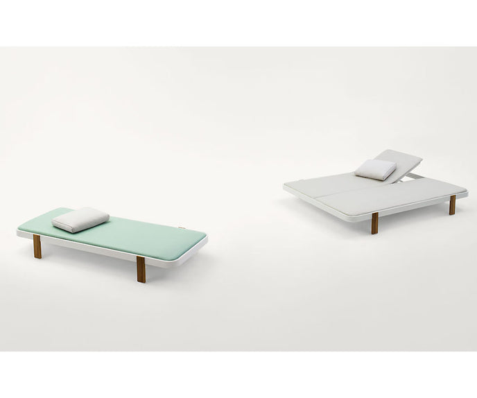 Luxurious Rams Outdoor Sun Bed by Paola Lenti Italian Lounging Furniture Casa Design Group