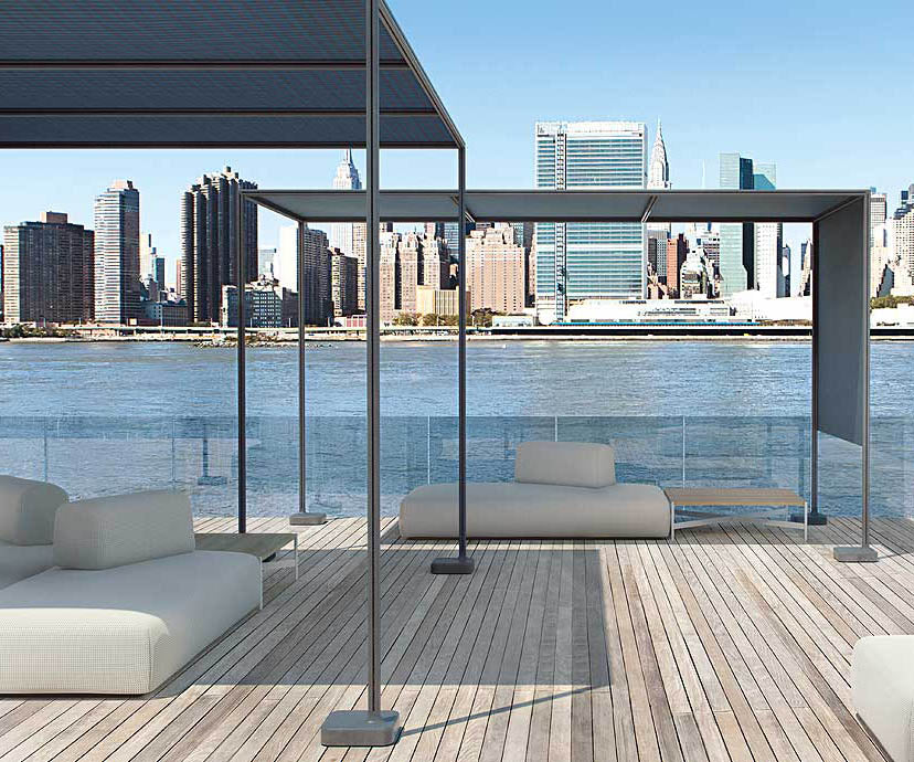Luxury Resort Outdoor Modular Shading Structure by Paola Lenti for High-end Outdoor Spaces Casa Design Group