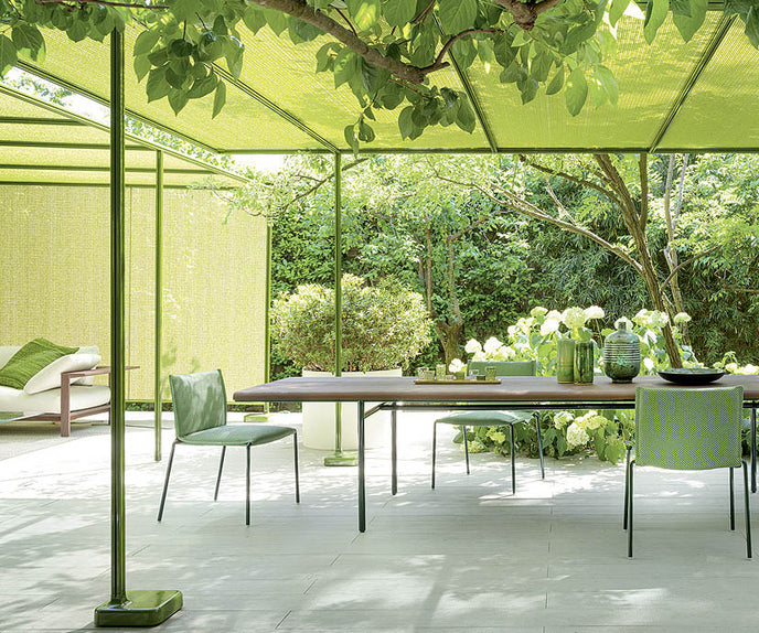 Luxury Resort Outdoor Modular Shading Structure by Paola Lenti for High-end Outdoor Spaces Casa Design Group