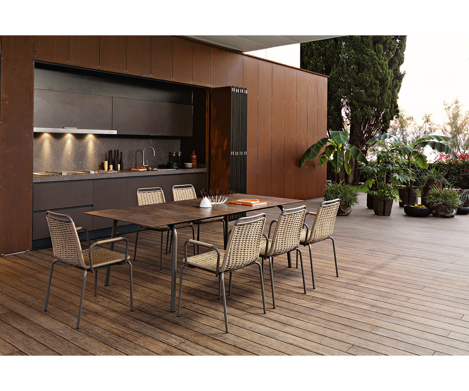 High end Portofino ART. 9740B Dining Armchair by Roberti Rattan Casa Design