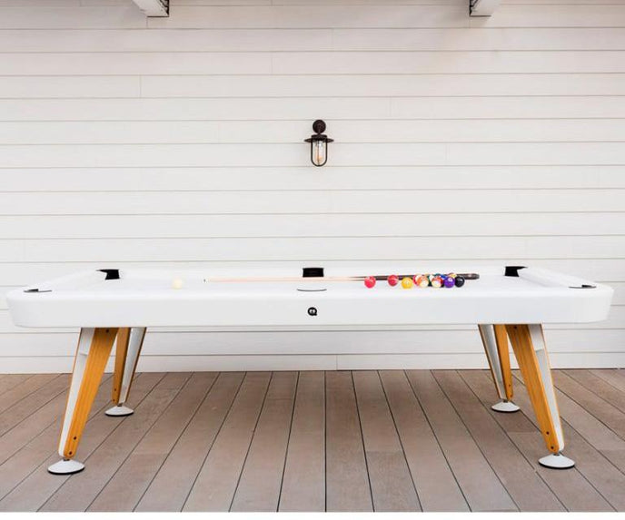 Luxury Diagonal Outdoor Pool Table by RS Barcelona Casa Design Group