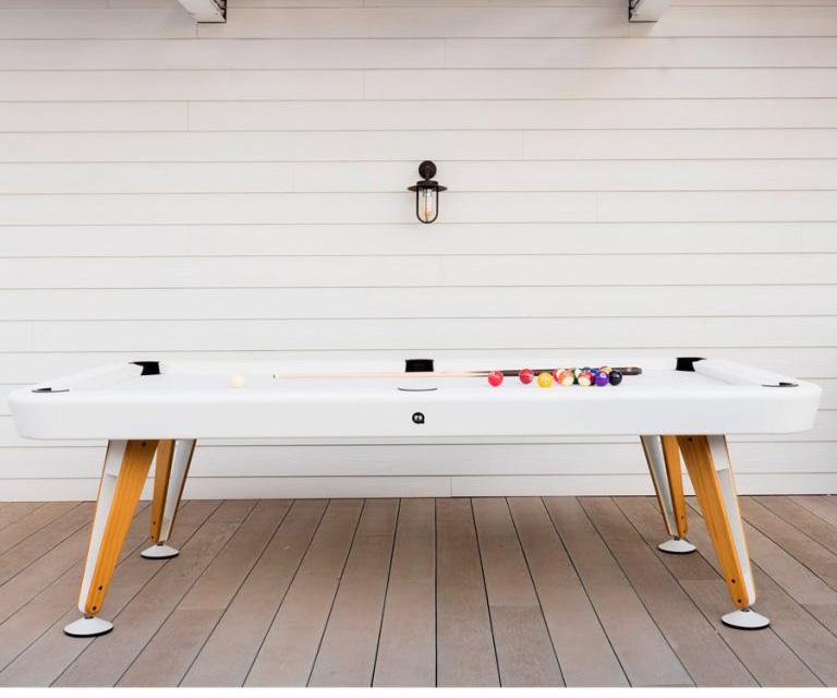 Luxury Diagonal Outdoor Pool Table by RS Barcelona Casa Design Group