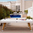 Luxury Diagonal Outdoor Pool Table by RS Barcelona Casa Design Group