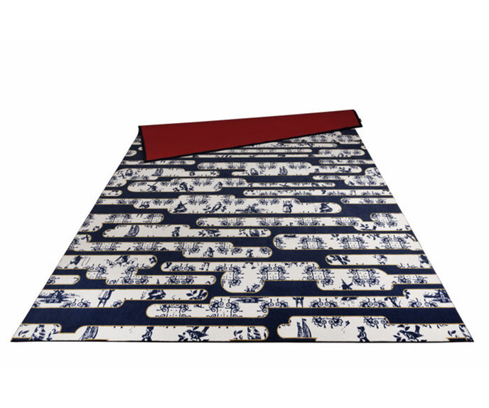Dutch Sky Blue Rug Moooi 