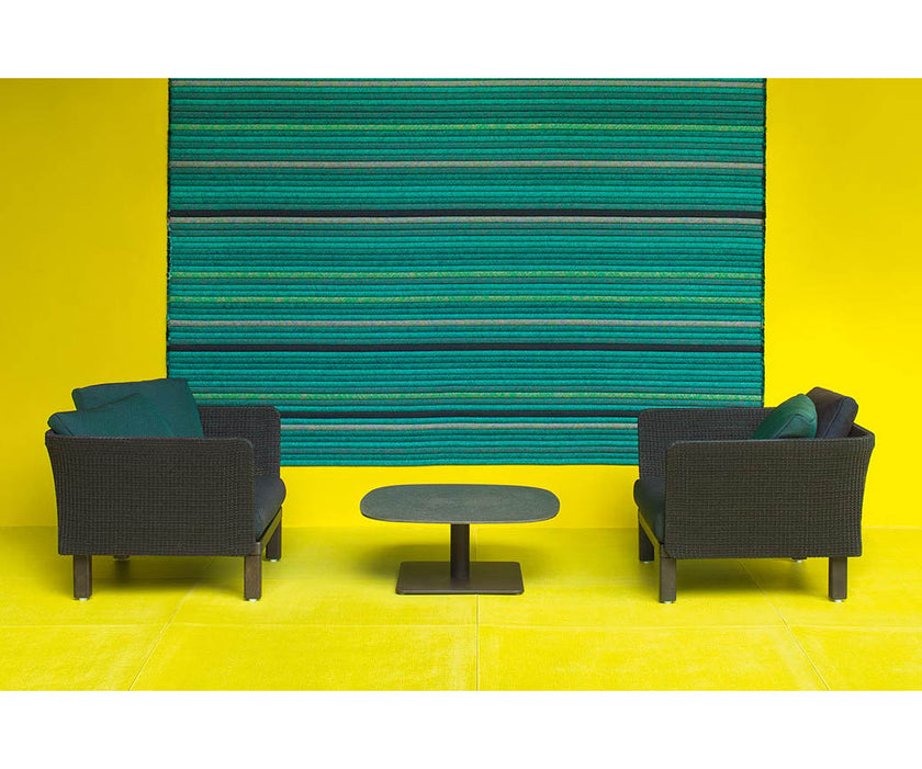 Luxury Sabi Outdoor Lounge Chair by Paola Lenti  with Customizable Upholstery in Premium Fabrics Casa Design Group