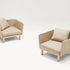 Luxury Sabi Outdoor Lounge Chair by Paola Lenti  with Customizable Upholstery in Premium Fabrics Casa Design Group