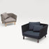 Luxury Sabi Outdoor Lounge Chair by Paola Lenti  with Customizable Upholstery in Premium Fabrics Casa Design Group