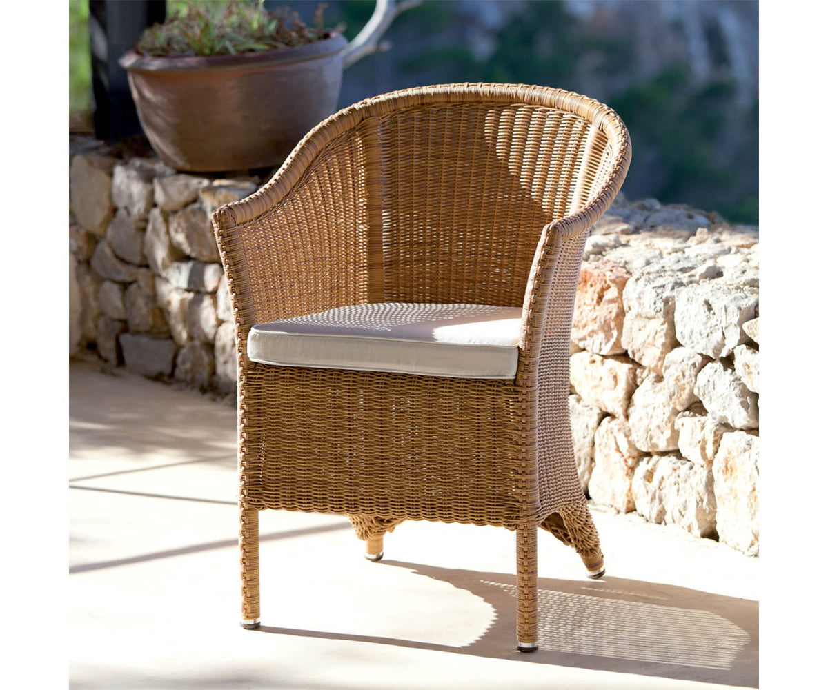 Sagra Dining Armchair by Point | Classic Hand-Woven Outdoor Seating | Casa Design Group