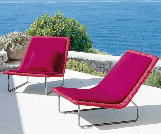 Luxury Sand Outdoor Lounge Chair by Paola Lenti for Modern Comfort Casa Design Group