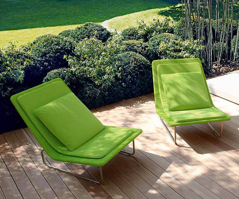 Luxury Sand Outdoor Lounge Chair by Paola Lenti for Modern Comfort Casa Design Group