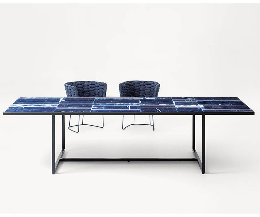 Luxury Sciara Outdoor Dining Table by Paola Lenti  for a Sophisticated Dining Experience Casa Design Group