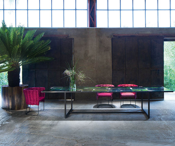 Luxury Sciara Outdoor Dining Table by Paola Lenti  for a Sophisticated Dining Experience Casa Design Group