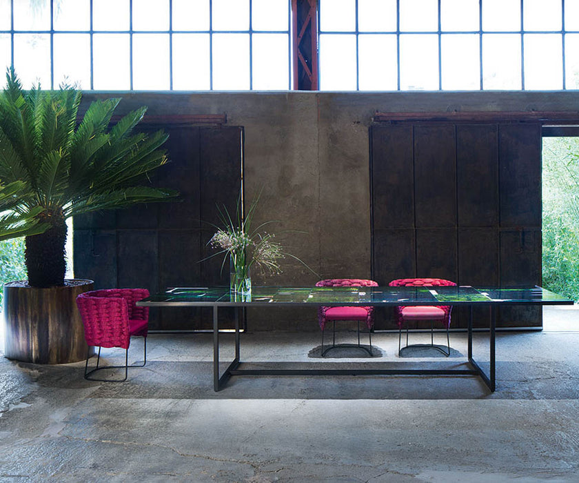 Luxury Sciara Outdoor Dining Table by Paola Lenti  for a Sophisticated Dining Experience Casa Design Group