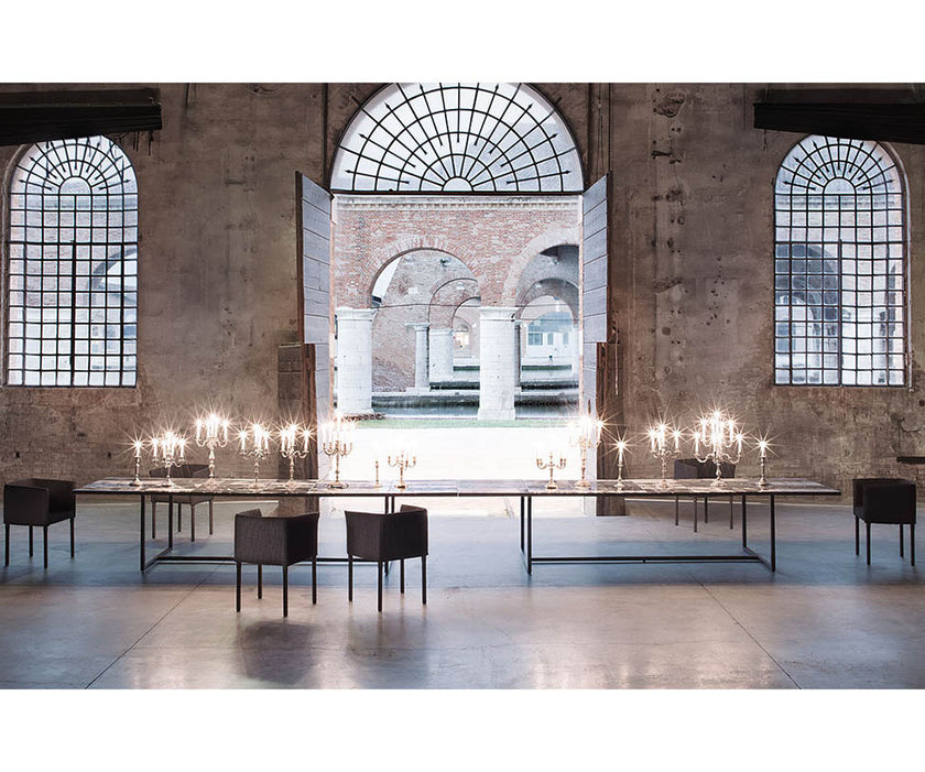Luxury Sciara Outdoor Dining Table by Paola Lenti  for a Sophisticated Dining Experience Casa Design Group