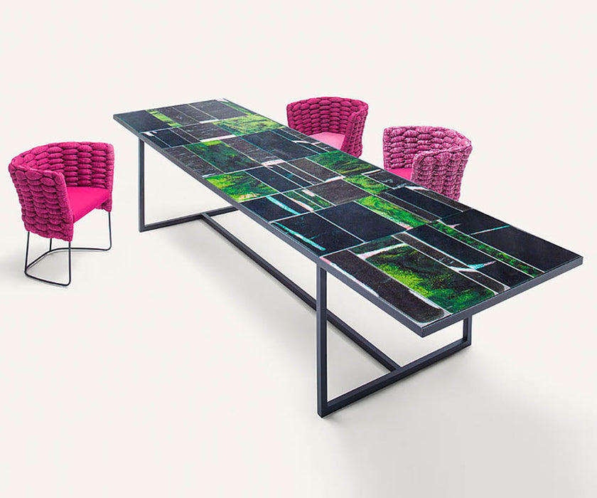 Luxury Sciara Outdoor Dining Table by Paola Lenti  for a Sophisticated Dining Experience Casa Design Group