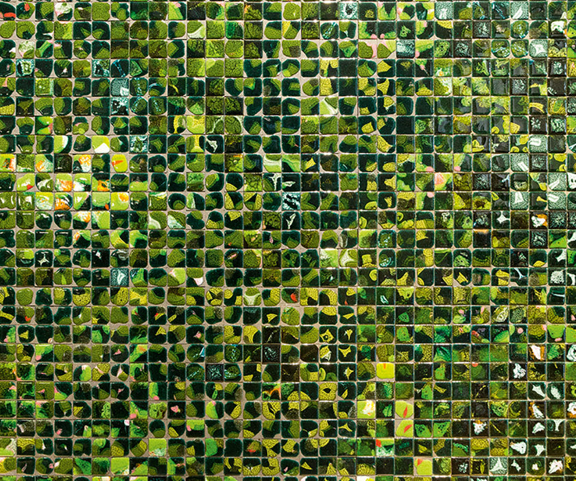 Unique Sciara Outdoor Wall Covering by Paola Lenti Handcrafted Lava Stone and Glass Elements Casa Design Group