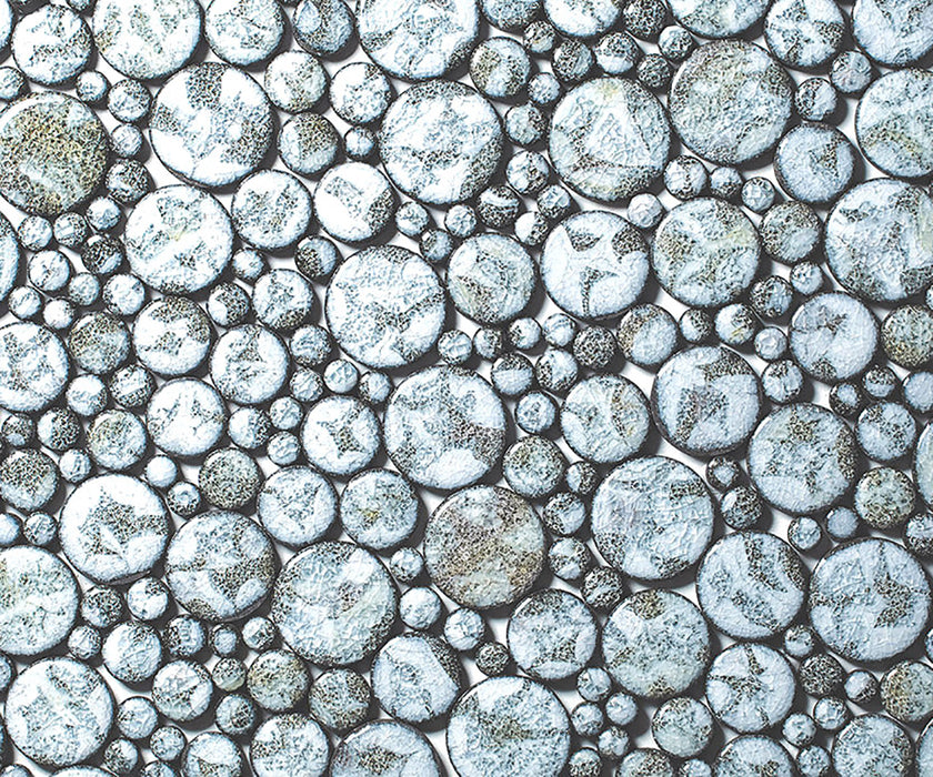 Unique Sciara Outdoor Wall Covering by Paola Lenti Handcrafted Lava Stone and Glass Elements Casa Design Group