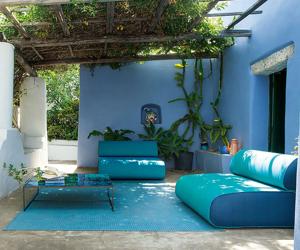 Modern Sciara Lava Stone Square Outdoor Coffee Table by Paola Lenti Casa Design Group