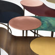 Scribble Coffee Tables by De Castelli with sculptural curved metal forms and artistic finishes – Casa Design Group