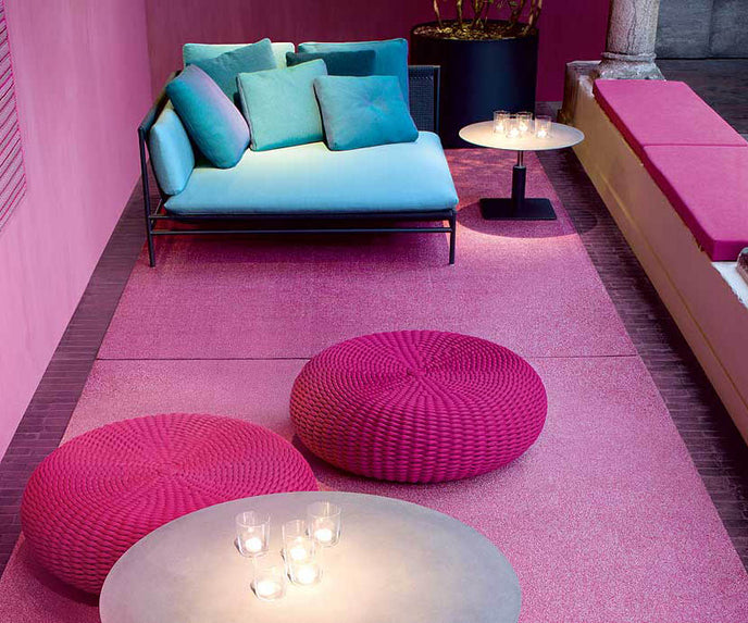 Unique Shell Outdoor Pouf by Paola Lenti Casa Design Group