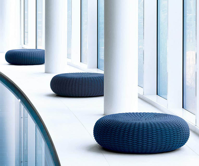 Unique Shell Outdoor Pouf by Paola Lenti Casa Design Group
