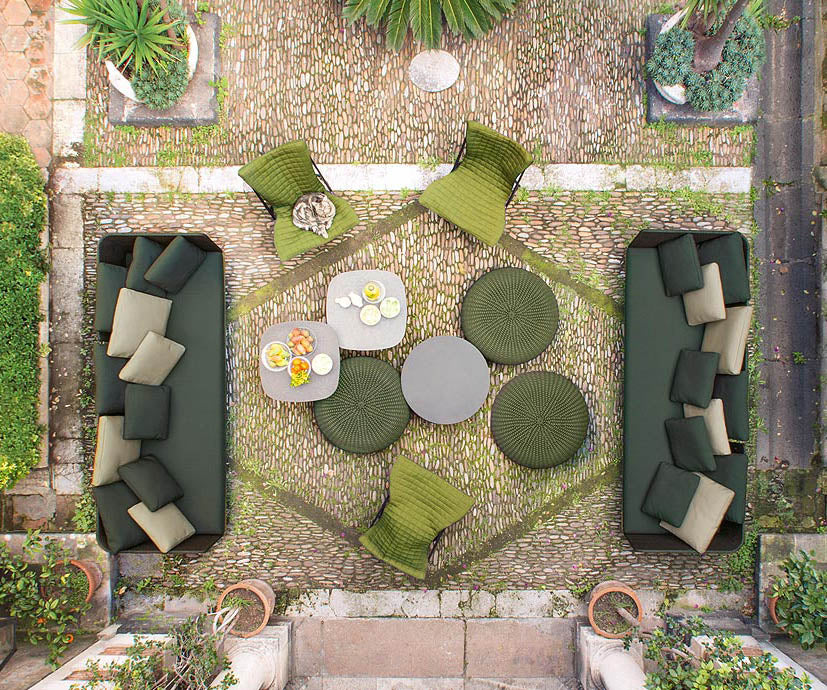 Unique Shell Outdoor Pouf by Paola Lenti Casa Design Group