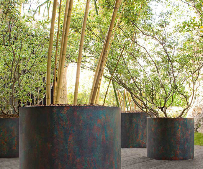 Modern Shield Outdoor Planters by Paola Lenti Casa Stylish Solutions for Outdoor Spaces Casa Design Group