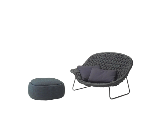 Sleek Design  Shito Pouf/Container by Paola Lenti with Fabric Options Casa Design Group