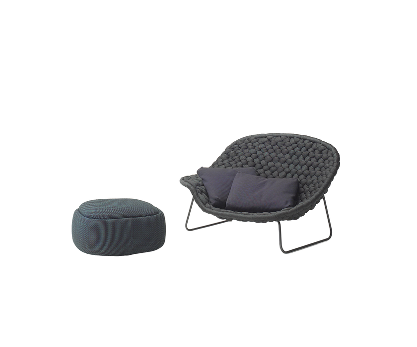 Sleek Design  Shito Pouf/Container by Paola Lenti with Fabric Options Casa Design Group